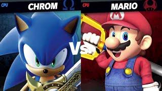 Sonic (Chrom) vs Mario (Sora): SSBU Mods Quickie -By Jimmysoningman/WTails358