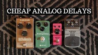 CHEAP ANALOG DELAY PEDALS SHOOTOUT: Warm Luscious Repeats