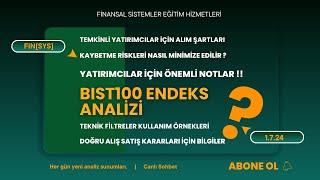 BORSA BIST100 ENDEKSİ TEKNİK ANALİZİ : BU HAFTA NELER OLABİLİR?