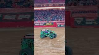 Adam Anderson in Grave Digger FULL SENDING IT! #monsterjam #houston #2024 #shorts