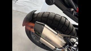 BMW R1300GS first start with Qd Exhaust front section.