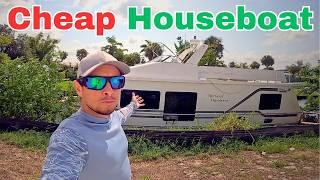 HUGE CHEAP Houseboat 48' Live on the Water! | Harbor Pilot Yacht Tours