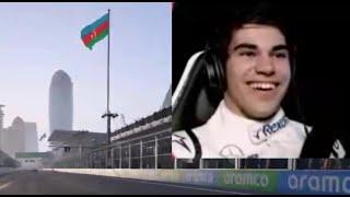 Lance Stroll makes a lap around Baku w/ unranked lobby drivers