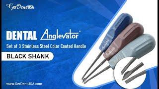 Dental Anglevator Set Stainless Steel Handle Black Shank | Dental surgical instruments @GerDentUSA