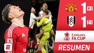 MANCHESTER UNITED cayó eliminado en tanda de penales por el FULHAM de Raúl Jiménez | FA Cup