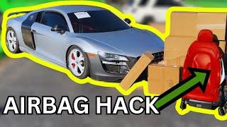 Rebuilding A Crashed Audi R8 with parts from 17 different cars