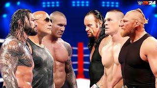 Roman Reigns The Rock & Randy Orton vs Brock Lesnar John Cena & The Undertaker | Tag team Match