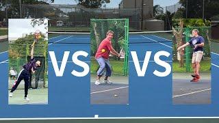 American doubles! some great tennis shots! Sunday set #1 #tennis