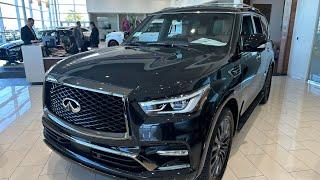 Black 2024 INFINITI QX80 Sensory