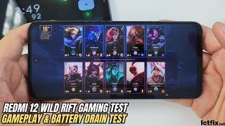 Redmi 12 League of Legends Mobile Wild Rift Gaming test | LOL Mobile