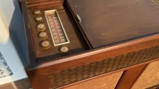 Mid-Century Columbia Stereo 1 Vintage Media Console