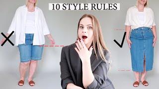 How to dress PEAR shaped body BETTER | Fixing 10 Outfits