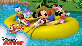 Mickey and Friends Go Rafting | Mickey Mornings | Mickey Mouse Mixed-Up Adventures | @disneyjunior