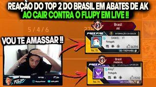 REAÇÃO DO TOP 2 DO BRASIL EM ABATES DE AK AO CAIR CONTRA O FLUPY EM LIVE,TELA DOS DOIS!!