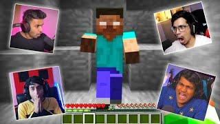 Indian gamers *SCARY (JUMPSCARE) Moments* In Minecraft techno gamerz,bbs,Live Insaan,mythpat, fleet