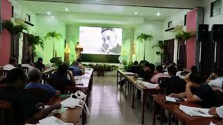 Fr. Dodo giving an introduction of the Pilgrim Relic of St. Titus Brandsma #2023 cmsp gen. assembly