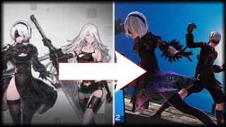 A2 and 2B in Smash Ultimate!