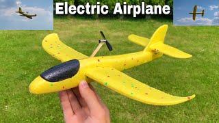 How to Make an Aeroplane with DC Motor - DIY Electric Airplane