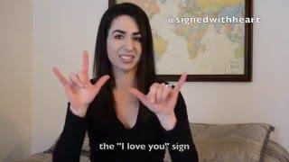 American Sign Language ASL - I love you