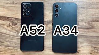 Samsung Galaxy A52 vs Samsung Galaxy A34