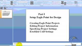 Eagle point road design Software tutorial (Amharic) Section1-1