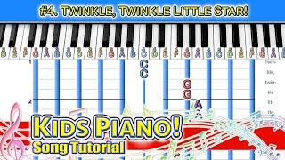 Learn TWINKLE TWINKLE LITTLE STAR! Piano Notes in Letters
