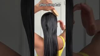 One of my oiling secrets for gorgeous hair | hair growth tips #shortsyoutube #hairgrowth