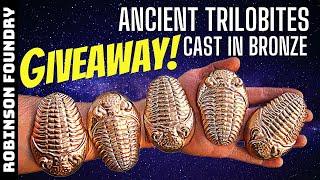 How to cast bronze TRILOBITES │Metal casting at home │ Giveaway! #RobinsonFoundry