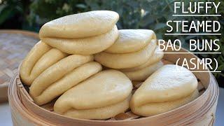 [No Music] [ASMR] Steamed Bao Buns  ASMR Cooking