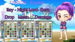 (GMS Bera) ltay Night Lord's Equips as of 7\9\2024