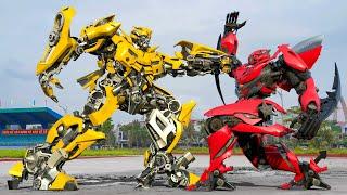 Bumblebee vs Dino/Mirage Epic Battle - Transformers Full Fight (2024) | Universal Pictures [HD]