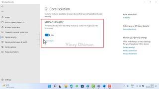 How to Disable & Enable Core Isolation Memory Integrity in Windows 11