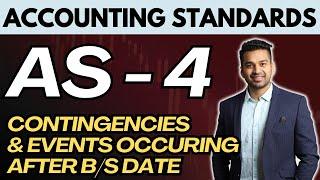 Accounting Standards - 4 | Contingencies & Events occurring after balance sheet date | CA Inter