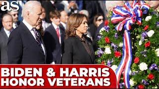 JOE BIDEN and KAMALA HARRIS honor VETERANS in first event after US ELECTION LOSS