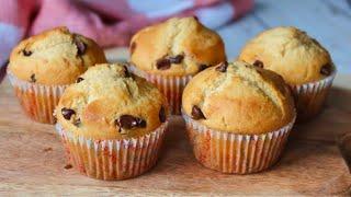 MAGDALENAS de nata con pepitas de chocolate. ¡TRUCO FÁCIL para conseguir UN BUEN COPETE!