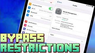 How to BYPASS MDM & RESTRICTIONS on iPad & iPhone NO Jailbreak (Full Tutorial)