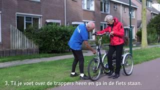 Fietsen op de driewielfiets doe je zo