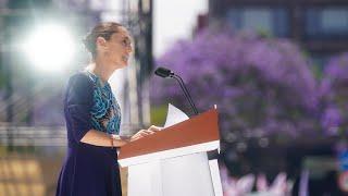 Asamblea informativa en el Zócalo de la Ciudad de México