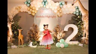 Cinematic Birthday Highlights 2024 | 2nd Birthday Celebration Theeranadhi |