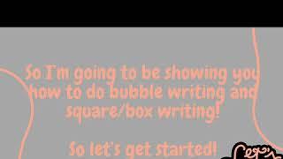 How to do bubble writing and square/box writing | English writing styles by Learn and Fun with Aila!