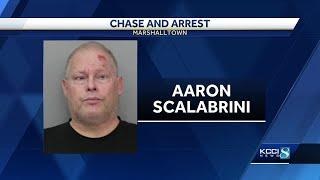 Newton man arrested after leading police on pursuit in Marshalltown