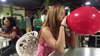 balloon popping blow to pop