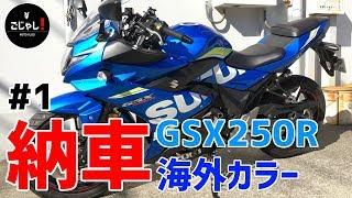 【GSX250R】海外モデル納車【モトブログ】