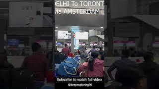 Delhi to toronto