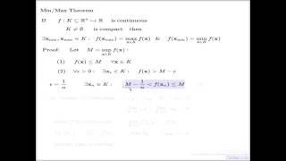 Min-Max Theorem -- Proof demonstration