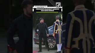 U.S. President Donald Trump arrives for NATO dinner hosted by Dutch King