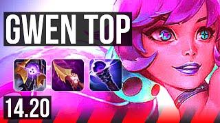 GWEN vs K'SANTE (TOP) | Rank 7 Gwen | KR Challenger | 14.20