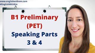 How to pass B1 English Test: (B1 speaking part 3 examples; B1 speaking part 4 questions and answers)