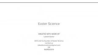 EASTER SCIENCE | BIJNOR