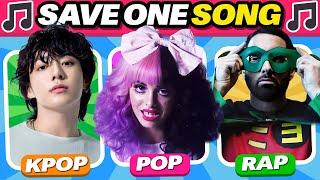 SAVE ONE SONG  KPOP vs POP vs RAP | Most Popular Songs 2010 - 2024